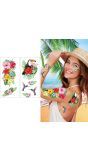 Hawaiiaanse Zomer Tattoos Meerkleurig
