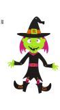Heks Halloween Vilten Decoratie