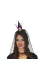 Heks Minihoedje met Zwarte Sluier