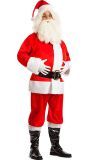 Heren Kostuum Kerstman Luxe