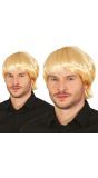 Heren Pruik 70's Blonde Slag