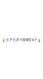 Hip Hip Hooray Letterslinger Zilver