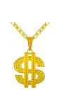 Hiphop Dollar Foute Ketting Goud Dames Mannen