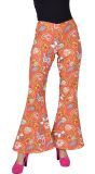 Hippie Broek Bloemen Oranje