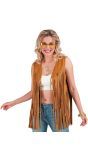 Hippie Gilet Bruin Dames Jaren 60 Cowgirls