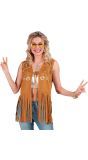 Hippie Gilet Bruin Heren Jaren 60 Festival