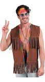 Hippie Gilet Jaren 60 Bruin Heren