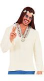 Hippie Overhemd 60s Wit Heren