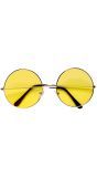 Hippie Retro Bril Geel
