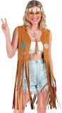 Hippie Vestje Dames Bruin