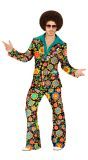 Hippie Vrolijke Bloemen Kostuum Heren