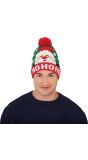 Ho Ho Ho Foute Kerst Muts Brei Effect