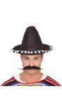 Hoge Mexicaanse Strohoed Zwart