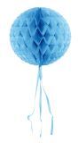 Honingraat Bol Versiering Baby Blauw 30cm
