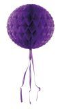 Honingraat Bol Versiering Paars 30cm