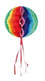 Honingraat Bol Versiering Regenboog 3 Stuks