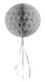 Honingraat Bol Versiering Zilver 30cm