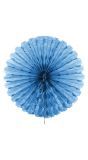 Honingraat Waaier Versiering Baby Blauw 45cm