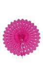 Honingraat Waaier Versiering Donker Roze 45cm