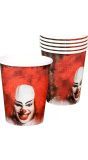 Horror Clown It Thema Feest Bekers