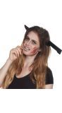 Horror Haarband Mes Door Hoofd