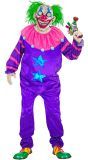 Horror Killer Clown Jumpsuit Paars Dames Heren