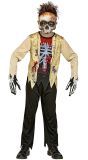 Horror Zombie Skelet Kostuum Kind