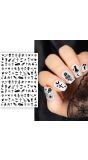 Horror Zwarte Nagelstickers