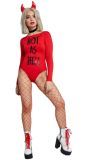 Hot As Hell Duivel Dames Outfit Rood