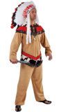 Indianen Outfit Bruin Heren