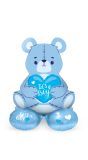 Its A Boy Staande Folieballon Blauwe Beer 61cm
