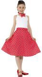 Jaren 50 Rode Polka Dot Rok