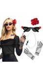 Jaren '50 Vintage accessoire Party Set Dames