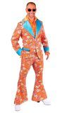 Jaren 60 Hippie Maatpak Oranje Heren