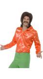 Jaren 60 Shirt Effen Oranje