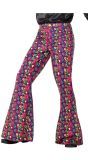 Jaren 60 Wijde Peace Broek