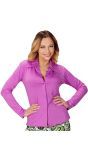 Jaren 70 Blouse Dames Paars