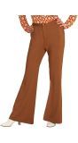 Jaren 70 Broek Dames Bruin