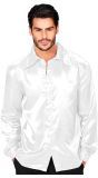 Jaren 70 Disco Shirt Wit