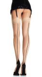 Jarretel Kousen met Elegante Naad Huidskleur