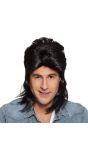 Jimmy 80's Pruik Zwart