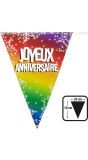 Joyeux Anniversaire' Verjaardag Folievlaggenlijn 6M