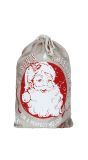 Jute Kerstman Cadeau Zak Kerstmis