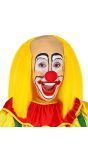 Kale Clown Pruik met Geel Haar