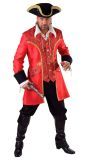 Kapitein Haak Kostuum Rood Heren