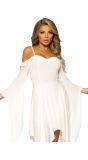 Katoenen Jurk Dames Ivoor