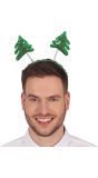 Kerstbomen Haarband Pailletten