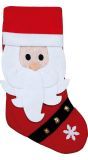 Kerstman Cadeau Sok Kerstmis met Bellen 48cm