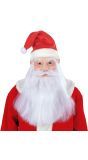 Kerstman Masker met Muts, Pruik, Baard en Snor
