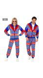 Kerstmis Fout Trainingspak Blauw Rood